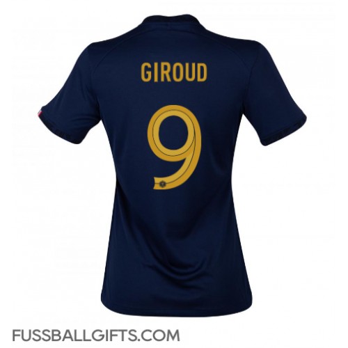 Frankreich Olivier Giroud #9 Fußballbekleidung Heimtrikot Damen WM 2022 Kurzarm